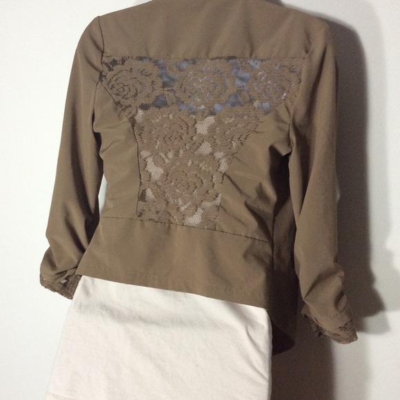 🌺 4PC SWIRL RED SKIRT TAN TANK COVER BLAZER CHAIN - Picture 4 of 8